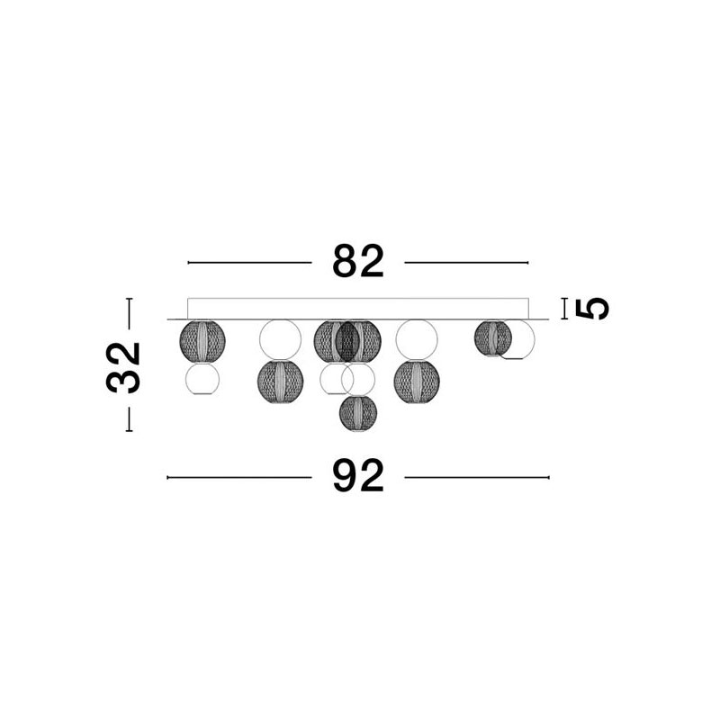 Lubinis šviestuvas BRILLE 9695700 dimeriuojamas